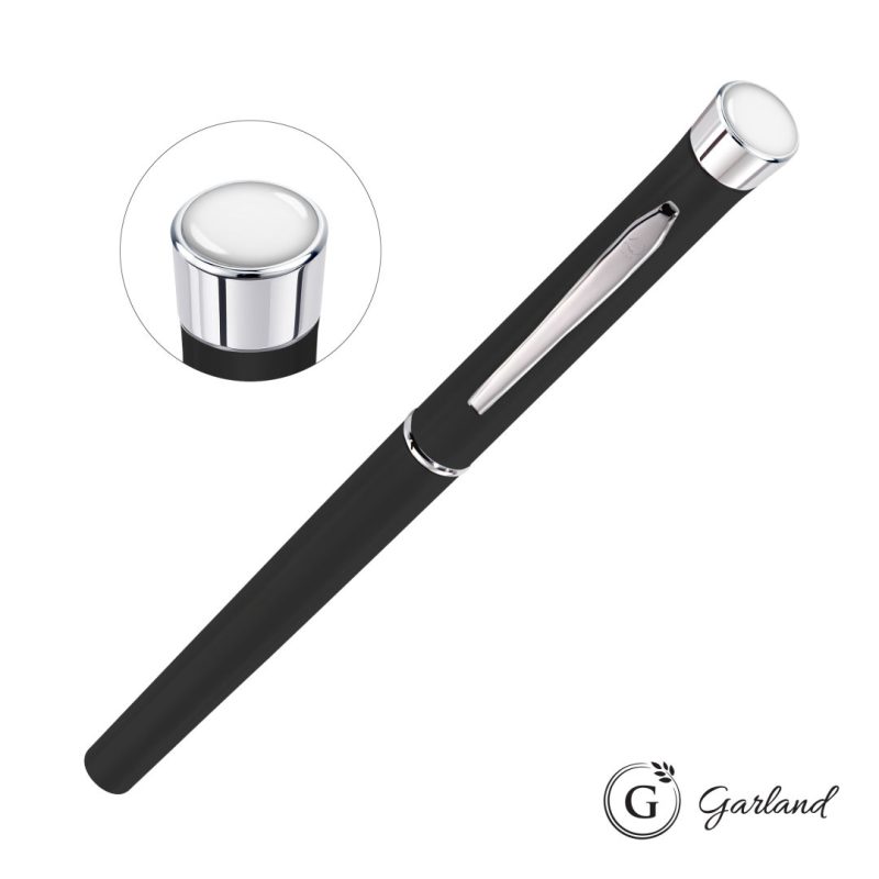Garland® Color Matte Custom Rollerball Pen - Chrome - 8