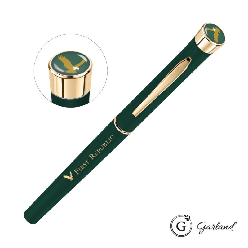 Garland® Color Matte Custom Rollerball Pen - Gold - 3
