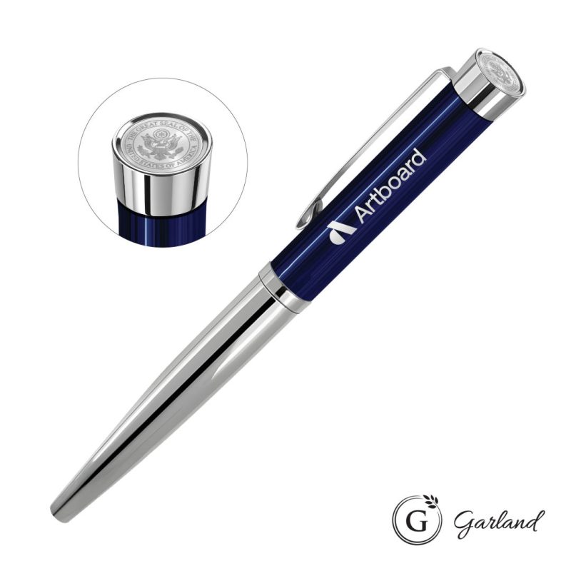 Garland® Executive Cust Emblem Monogram Rollerball Chrome - 3