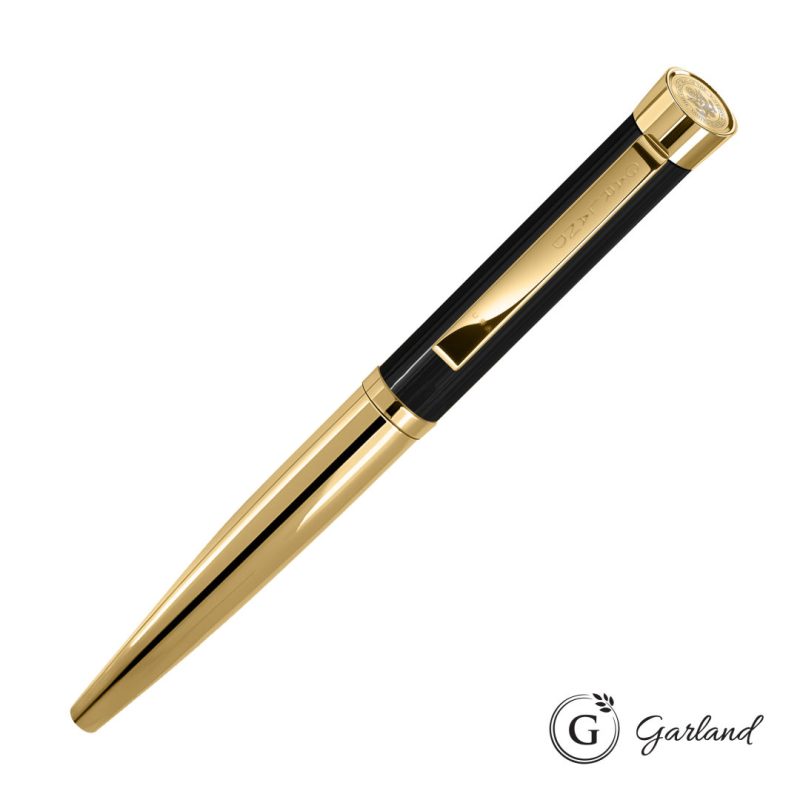 Garland® Executive Cust Emblem Monogram Rollerball Pen-Gold - 4