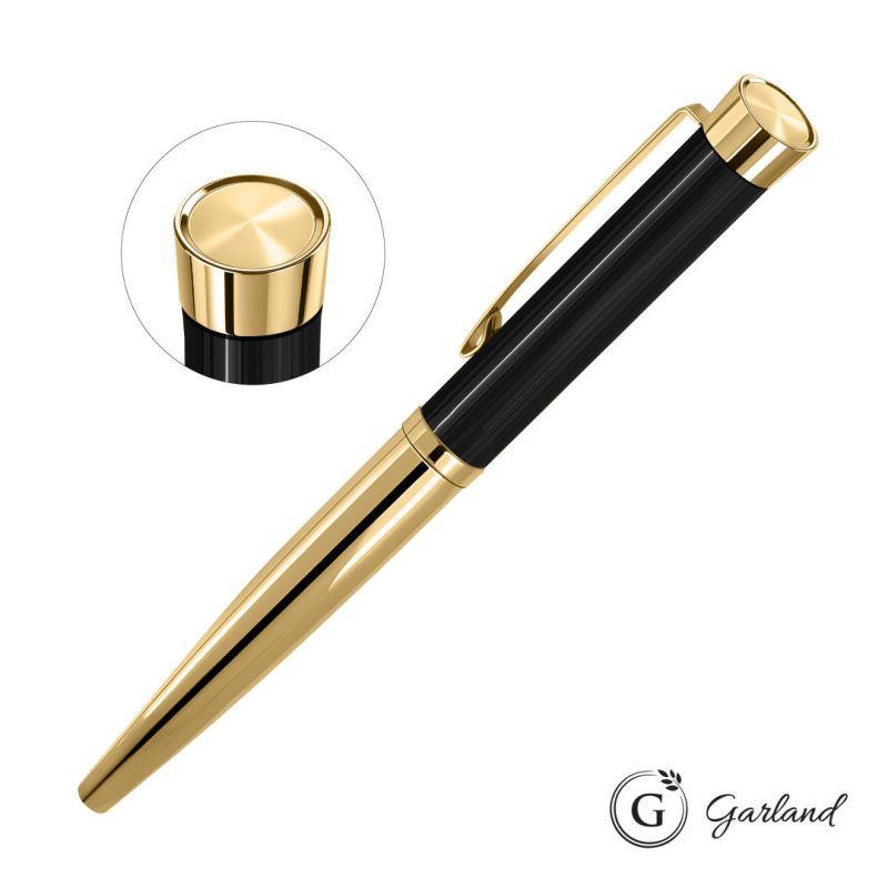 Garland® Executive Cust Emblem Monogram Rollerball Pen-Gold - 5