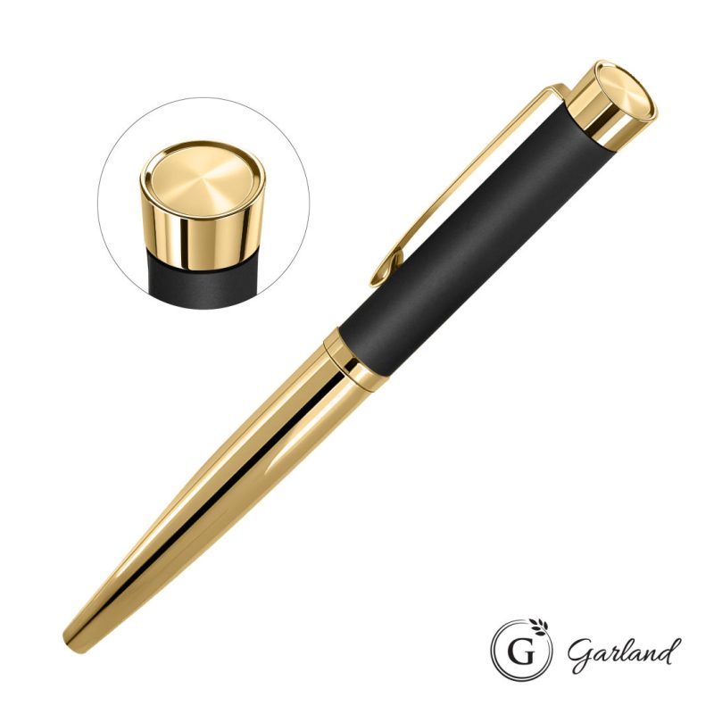 Garland® Executive Cust Emblem Monogram Rollerball Pen-Gold - 6