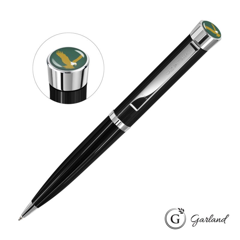 Garland® Executive Custom Color Ballpoint Twist Pen - Chrome - 4
