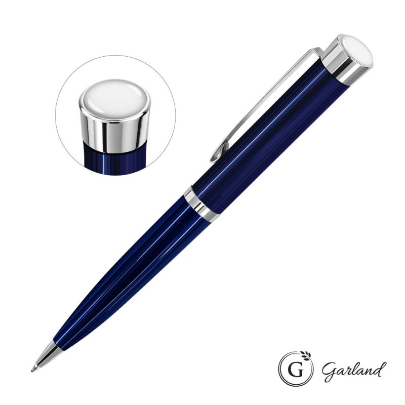 Garland® Executive Custom Color Ballpoint Twist Pen - Chrome - 7