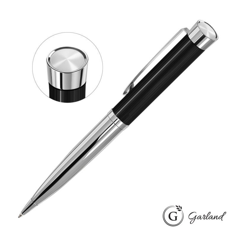 Garland® Executive Custom Emblem Monogram Twist Pen - Chrome - 5