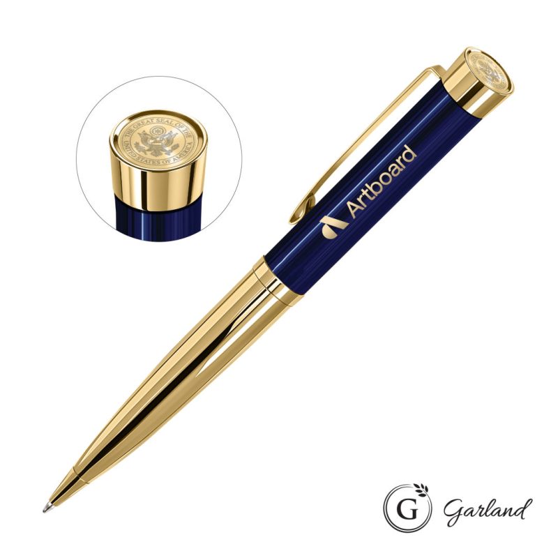 Garland® Executive Custom Emblem Monogram Twist Pen - Gold - 3