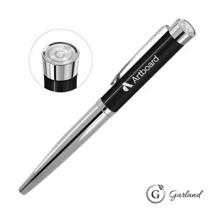 Garland® Executive Emblem Monogram Rollerball Pen - Chrome
