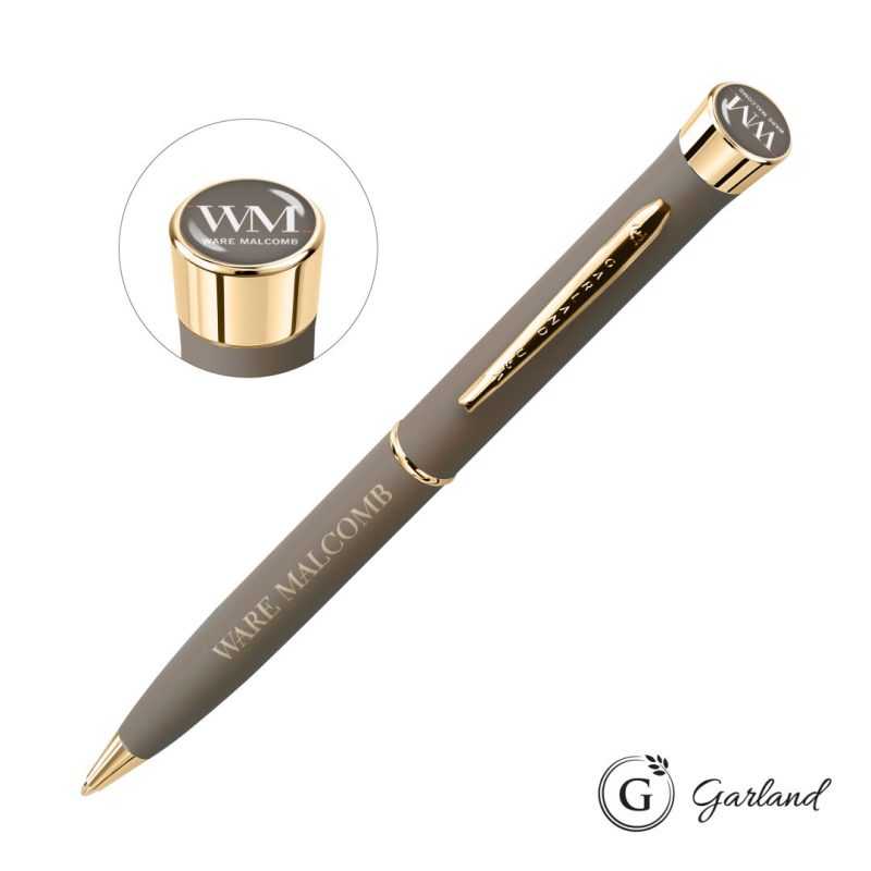 Garland®-Freedom-Custom-Ballpoint-Pen-Gold-Accent-GAR114-BGC Garland® Freedom Custom Ballpoint Pen - Gold Accent