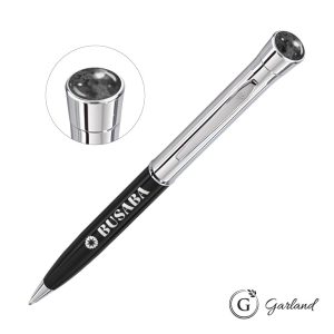 Garland® Monogram Aura Twist Ballpoint Pen - Chrome