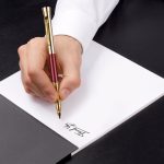 Garland® Monogram Custom Empire Felt Tip Pen - Gold Accent - 5