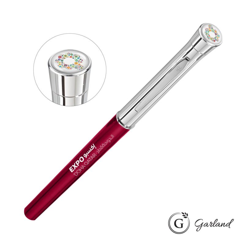 Garland® Monogram Custom Rollerball Pen - Chrome - 3