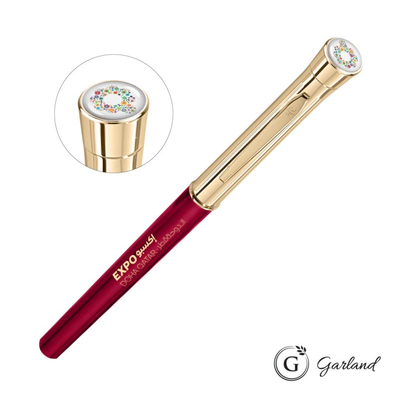 Garland® Monogram Custom Rollerball Pen - Gold - 3