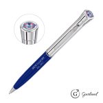 Garland® Monogram Custom Twist Ballpoint Pen - Chrome - 2