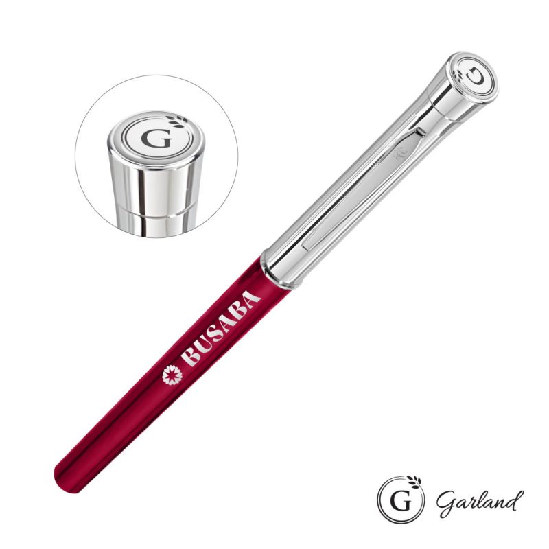 Garland® Monogram Rollerball Pen - Chrome - 3