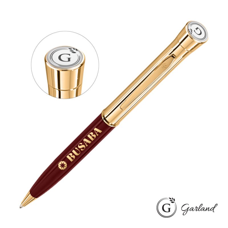 Garland® Monogram Twist Ballpoint Pen - Gold - 3