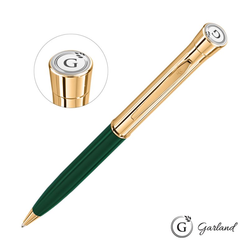 Garland® Monogram Twist Ballpoint Pen - Gold - 8