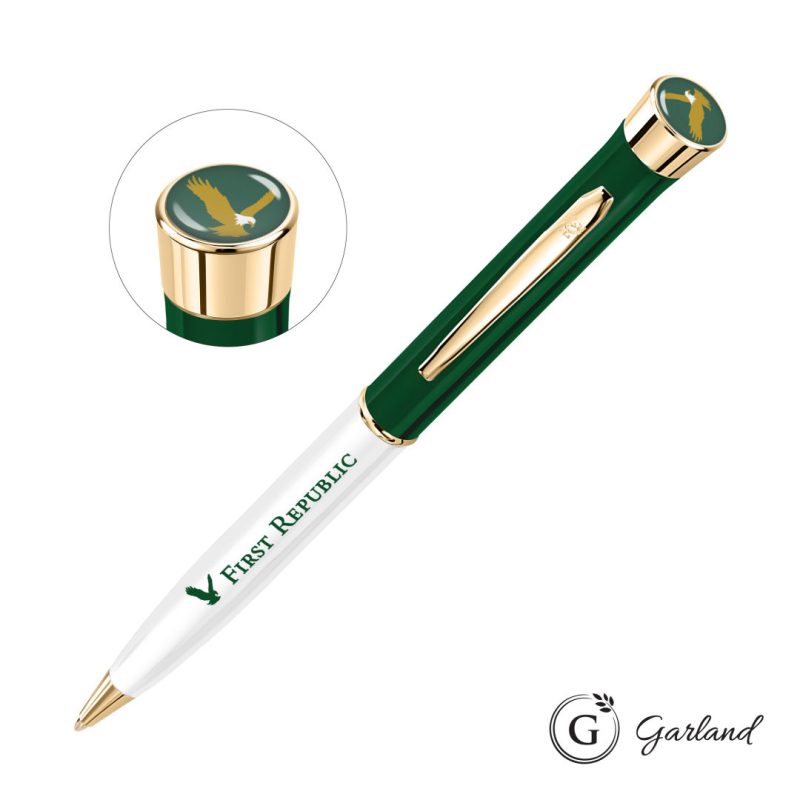 Garland® Patriot Custom Ballpoint Twist Pen - Gold Accent - 4