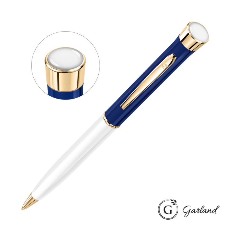 Garland® Patriot Custom Ballpoint Twist Pen - Gold Accent - 6