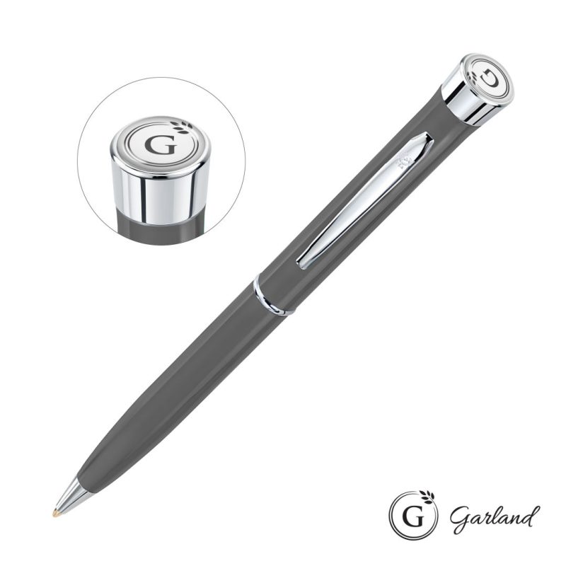 Garland® Recycled Ballpoint Twist Pen - Chrome Accent - 9