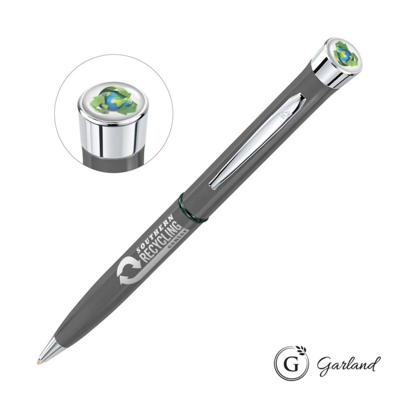 Garland® Recycled Custom Ballpoint Twist Pen - Chrome Accent - 4