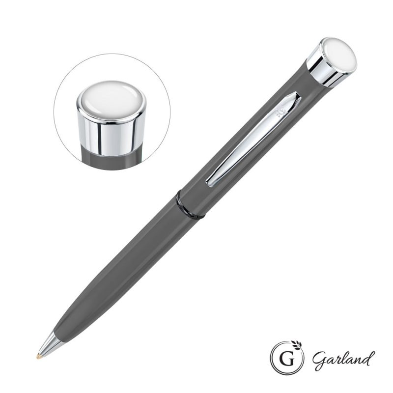 Garland® Recycled Custom Ballpoint Twist Pen - Chrome Accent - 7