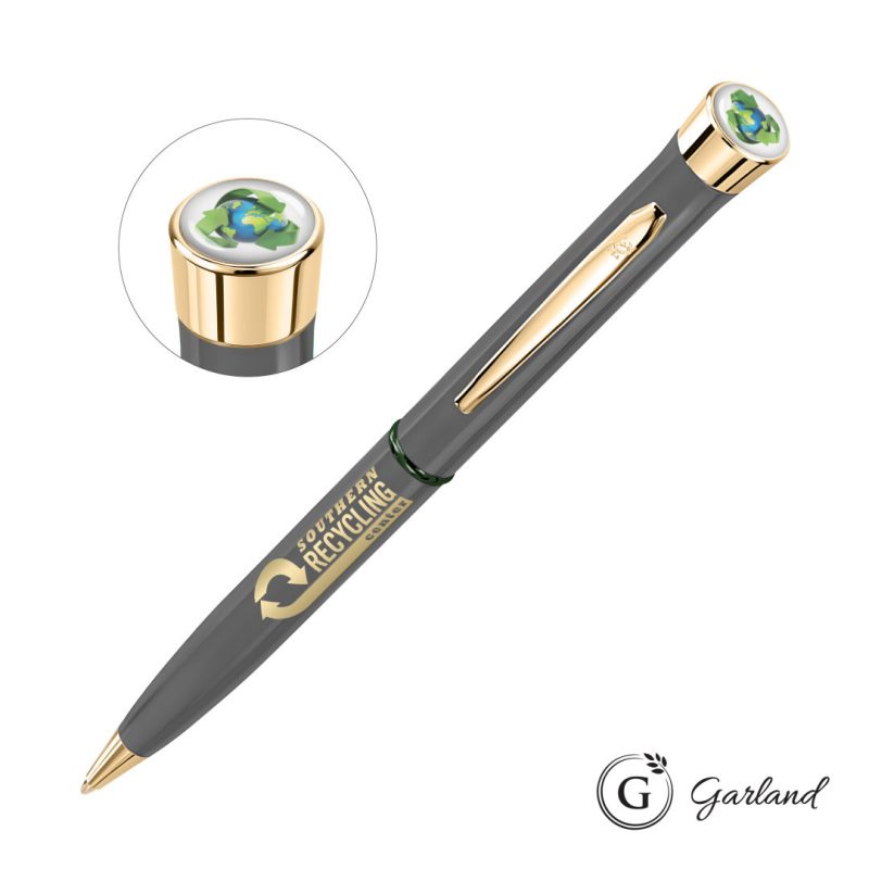 Garland® Recycled Custom Ballpoint Twist Pen - Gold Accent - 4