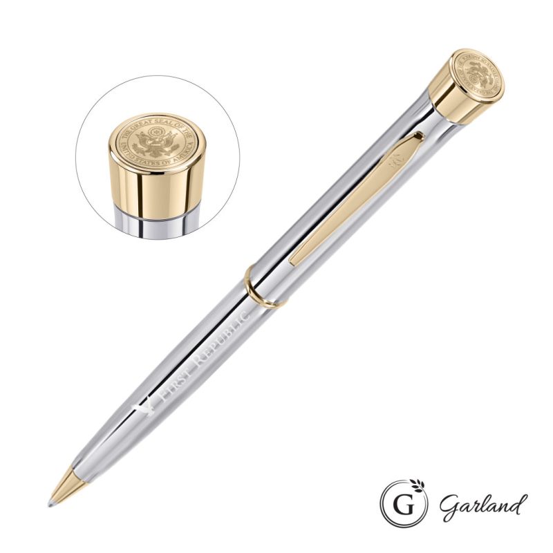 Garland® Signature Custom Emblem Twist Pen - Chrome - 2