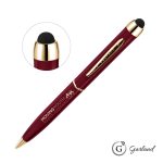 Garland® Stylus High Gloss Ballpoint Twist Pen - Gold Accent - 3