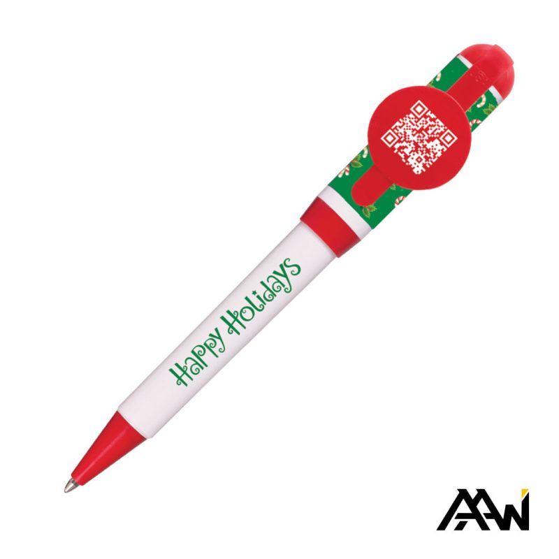 Jumbo QR Billboard Twist Pen - Decorated Cap - 2