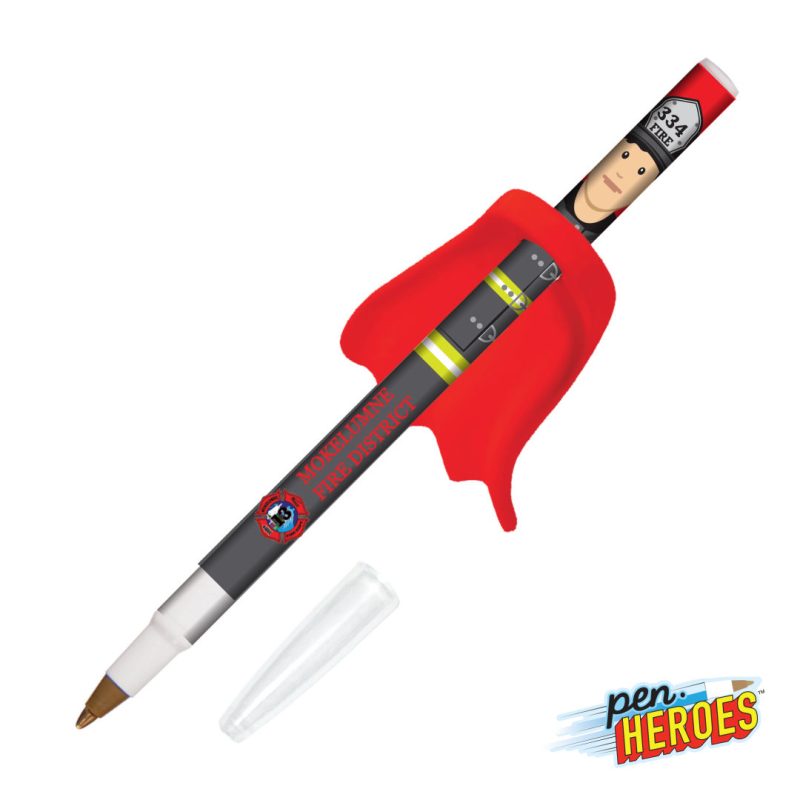 Pen-Heroes™-Hometown-Series-Male-wCape-Pen-HRO103-M Pen Heroes™ Hometown Series Male w/Cape Pen