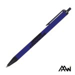 Value Slim Pen w/Glossy Colored Barrel - Matte Black Accent - 3