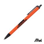 Value Slim Pen w/Glossy Colored Barrel - Matte Black Accent - 5