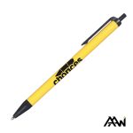 Value Slim Pen w/Glossy Colored Barrel - Matte Black Accent - 7
