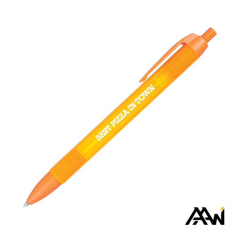 Widebody Pen w/Translucent Barrel - Matte Colored Accent - 3