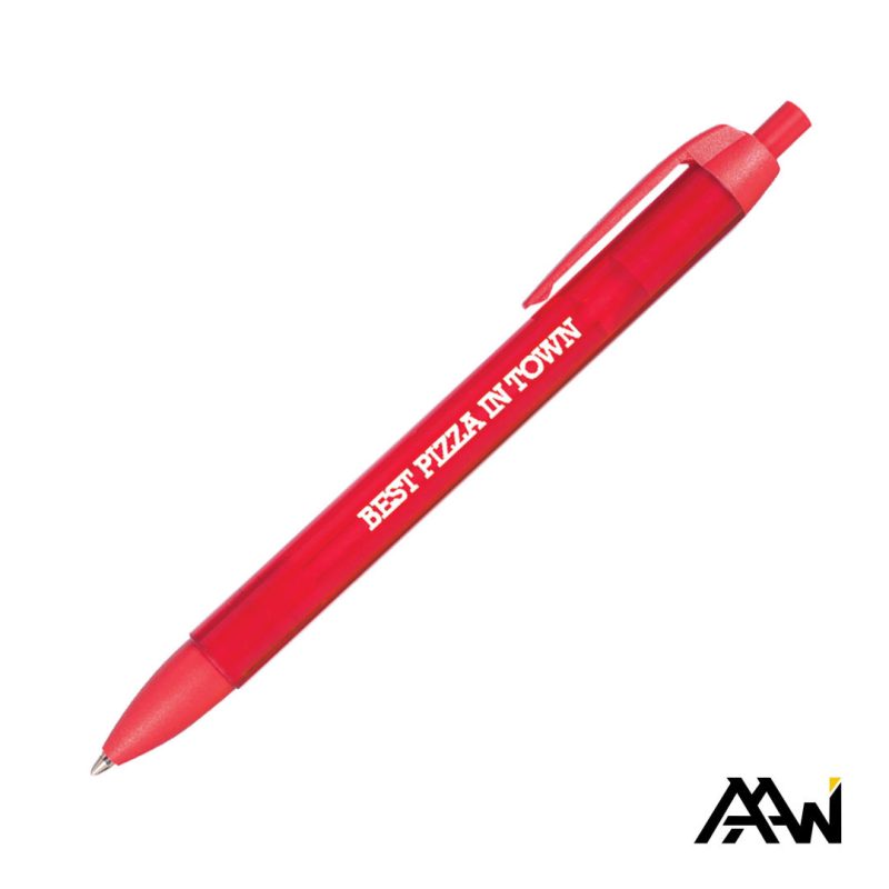 Widebody Pen w/Translucent Barrel - Matte Colored Accent - 6
