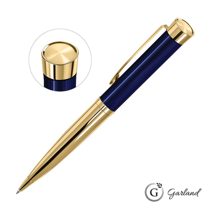 Garland® Executive Custom Emblem Monogram Twist Pen - Gold - 8