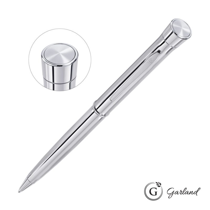 Garland® Signature Custom Emblem Twist Pen - Chrome - 5
