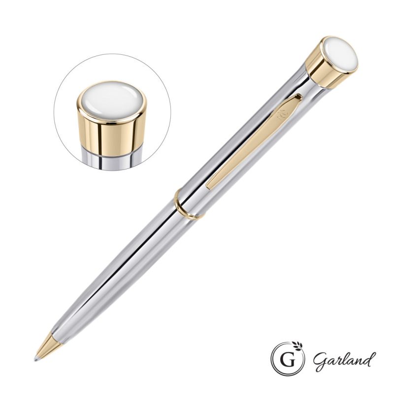 Garland® Signature Custom Twist Ballpoint Pen - Chrome - 5
