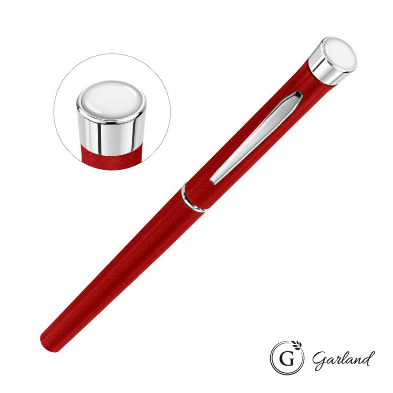 Garland® Tactical Custom Textured Rollerball Pen - Chrome - 7