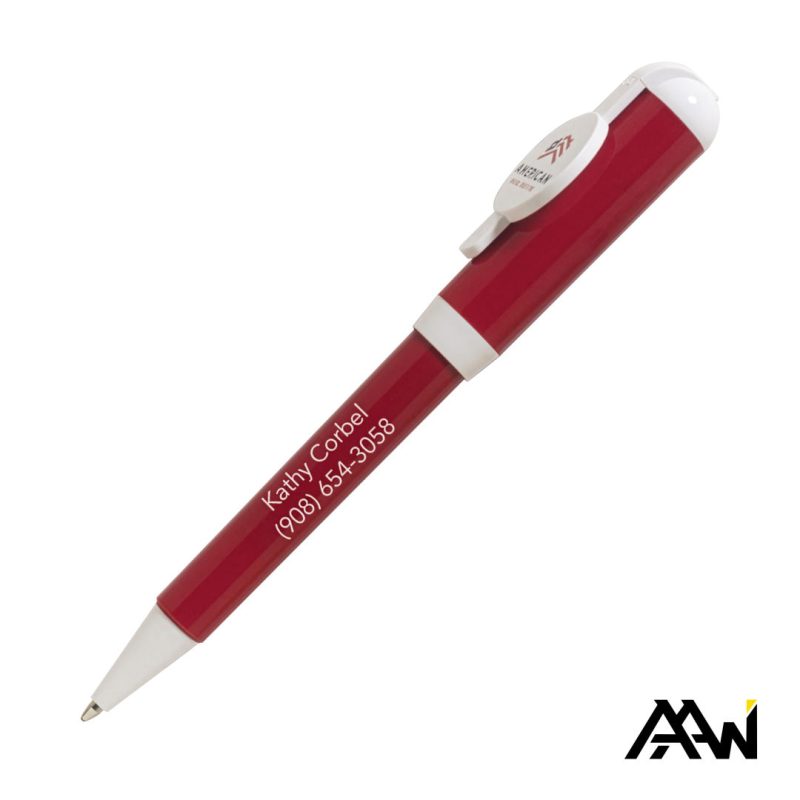 Jumbo VividPrint™ Billboard Twist Pen - White Accent - 4