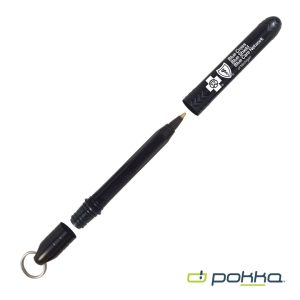 Pokka® Pocket Pen w/Dock & Chrome Keyring