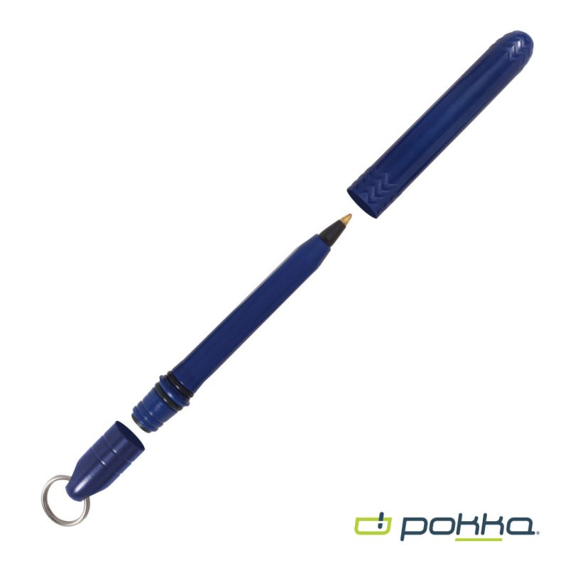 Pokka® Pocket Pen w/Dock & Chrome Keyring - 6