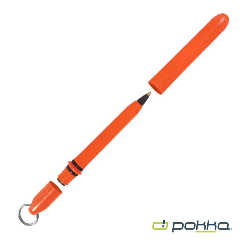 Pokka® Pocket Pen w/Dock & Chrome Keyring - 8