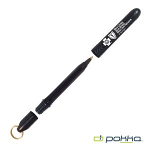 Pokka® Pocket Pen w/Dock & Gold Keyring