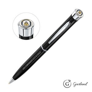 Garland Color Custom Twist Ballpoint Pen - Chrome Accent