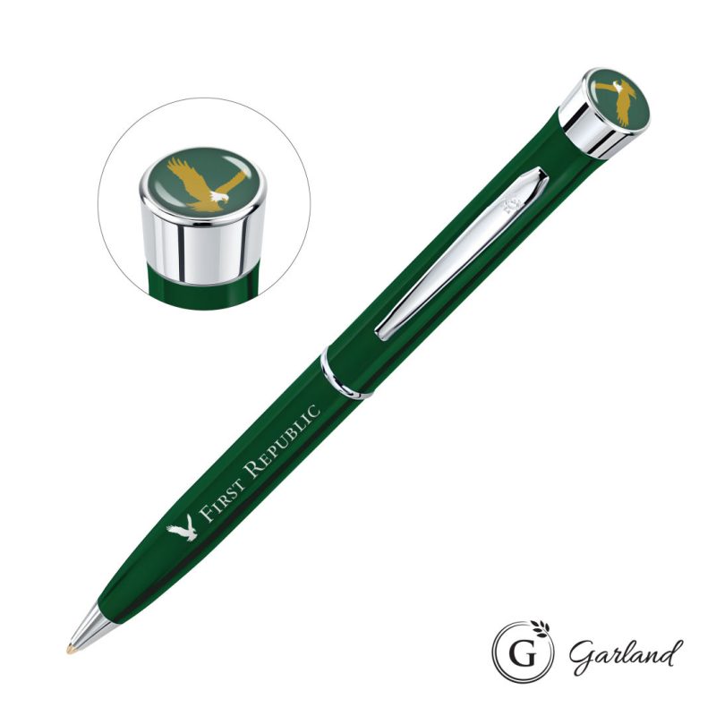 Garland Color Custom Twist Ballpoint Pen - Chrome Accent - 4