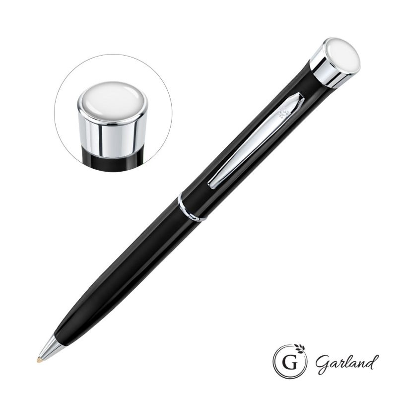 Garland Color Custom Twist Ballpoint Pen - Chrome Accent - 8