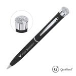 Garland Color Matte Custom Emblem Twist Pen - Chrome