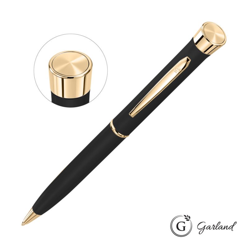 Garland Color Matte Custom Emblem Twist Pen - Gold - 9