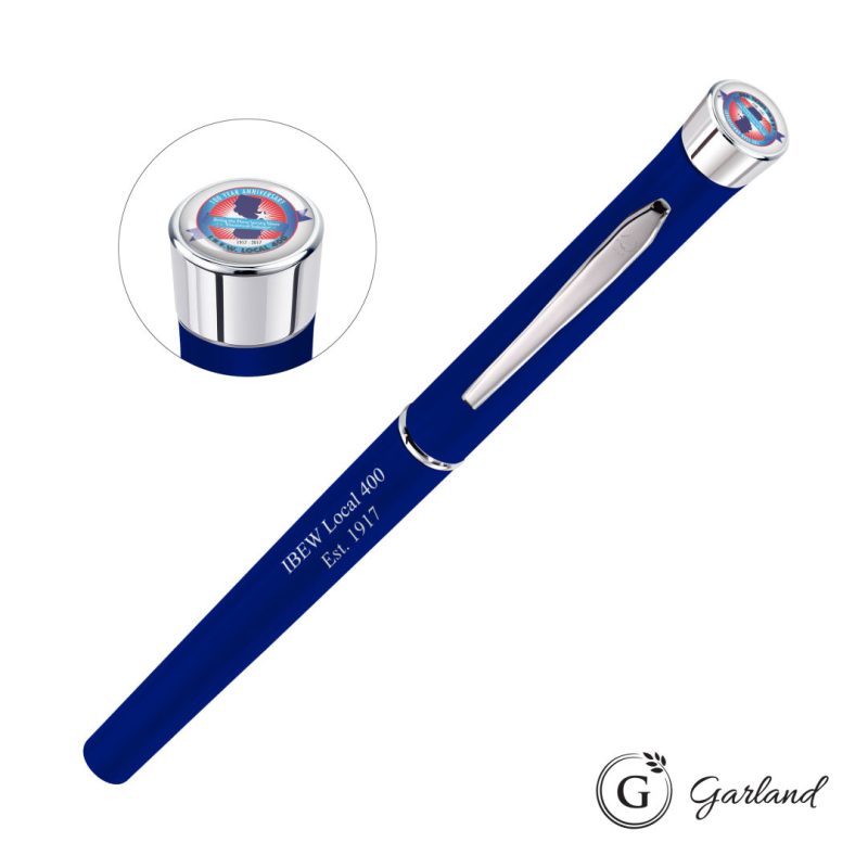 Garland Color Matte Custom Rollerball Pen - Chrome - 2